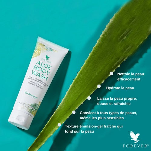 Bienfaits , Aloe body wash , Aloe vera , Forever , lotion et cremes , vente de produit en ligne , vannes , morbihan , 56