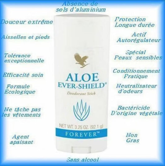 Bienfaits , Aloe Ever Shield , Aloe vera , Stick Déodorant Aloès , Forever , déodorant , vente de produit en ligne , vannes , Morbihan , 56