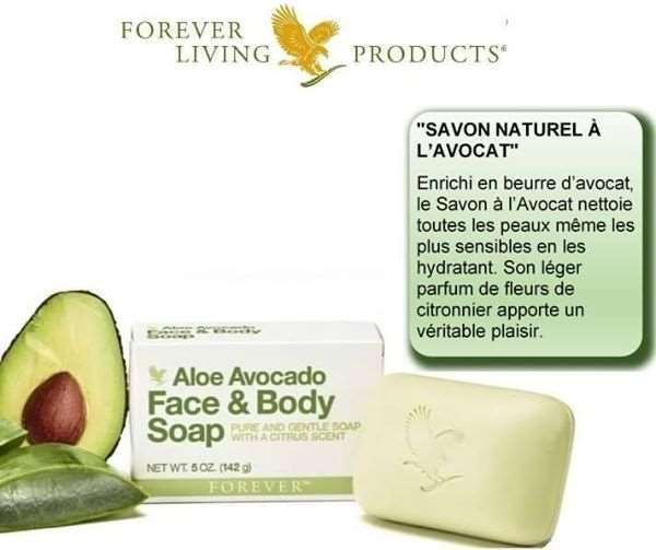 Aloe avocado face and body soap , Aloe vera , Savon Corps et Visage à l'Aloe et à l'Avocat , Forever , savon , vente de produit en ligne , vannes , morbihan , 56