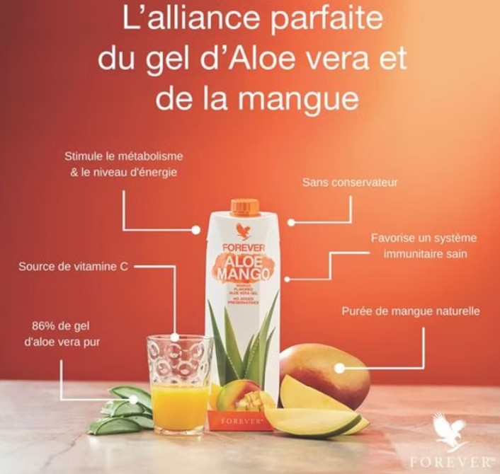 Bienfaits , Aloe mango , Aloe vera , Forever , jus aloe véra , complément alimentaire , vente de produit en ligne , vannes , Morbihan , 56