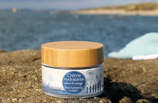 Crème Hydratante Visage à l'eau souterraine de Noirmoutier , Perlucine , lotions et crèmes , vente de produit en ligne , vannes , Morbihan , 56