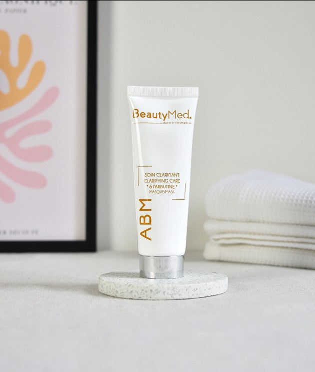 Masque Clarifiant à l’Arbutine , ABM , BeautyMed , masques et gommages , vente de produit en ligne , vannes , Morbihan , 56