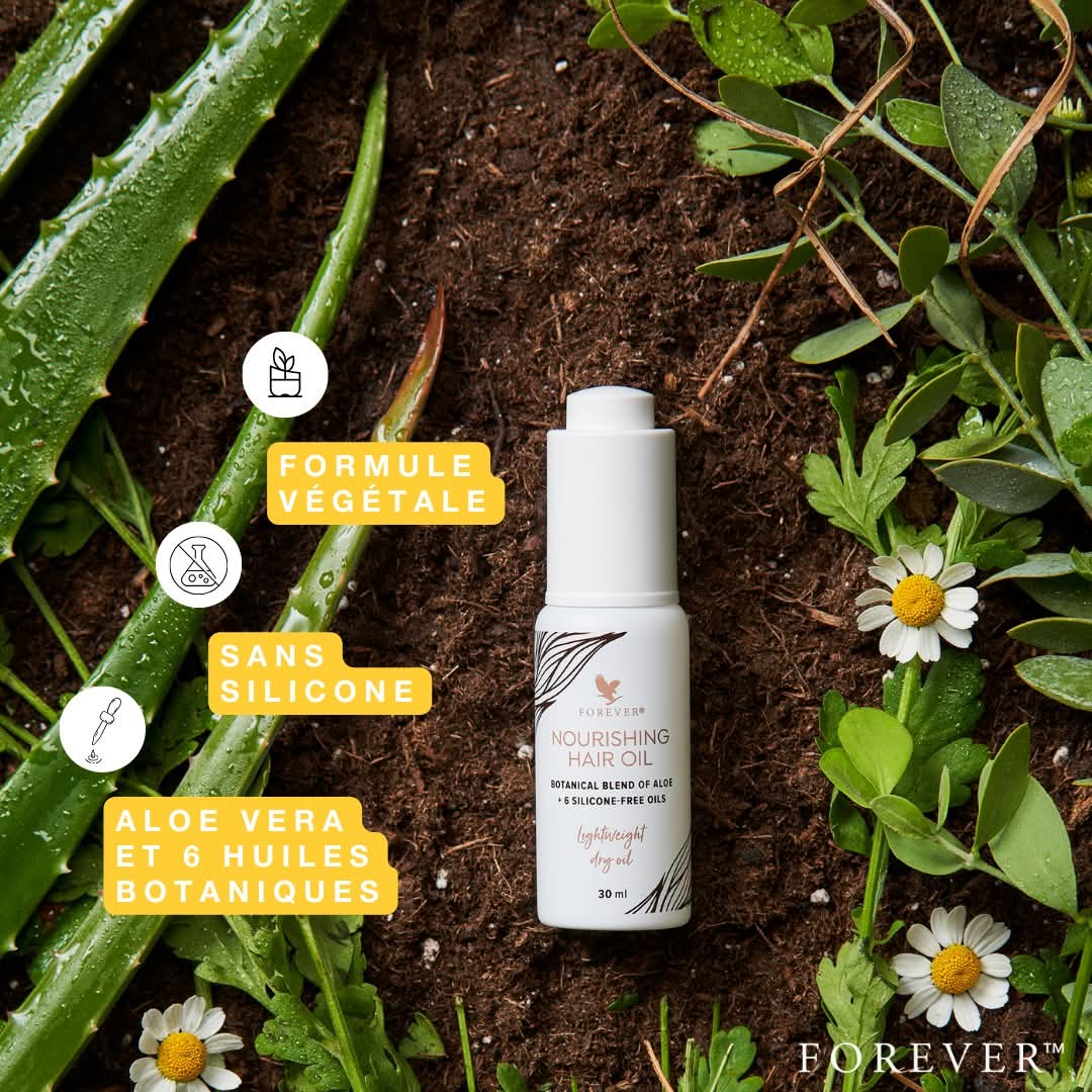 Nourishing Hair Oil , Aloe vera , Huile Capillaire Nourrissante , Forever , soins cheveux , vente de produit en ligne , vannes , Morbihan , 56